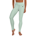 YAKWARY Turquoise Yoga Leggings With Pocket