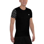 YAKWARY Men Black Sports T-shirt