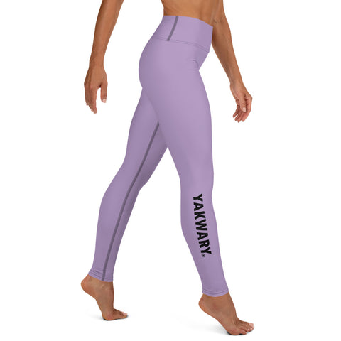 YAKWARY Purple Yoga Leggings Without Pocket