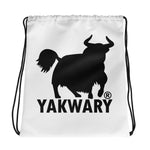 YAKWARY Sport Drawstring White Bag