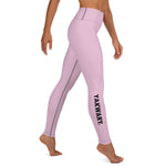 YAKWARY Pink Yoga Leggings Without Pocket