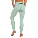 YAKWARY Turquoise Yoga Leggings Without Pocket