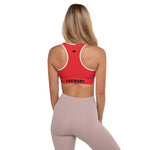 YAKWARY Women Red Padded Sports Bra