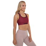 YAKWARY Women Red Padded Sports Bra