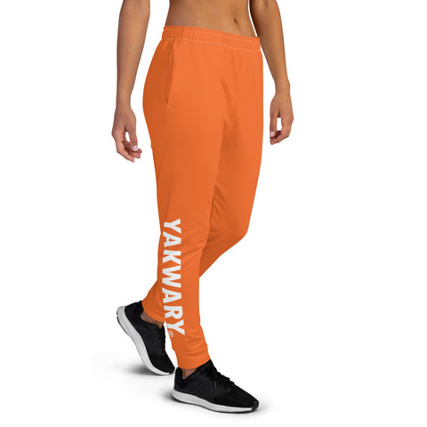 YAKWARY Women Orange Joggers