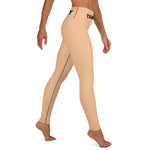 YAKWARY Brown Yoga Leggings Without Pocket