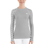 YAKWARY Women Gray Special Rash Guard