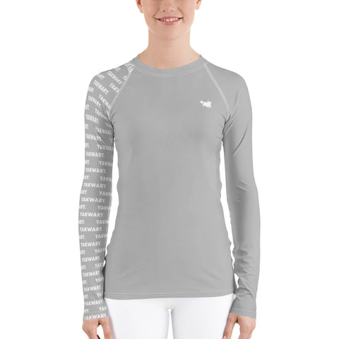 YAKWARY Women Gray Special Rash Guard