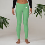 YAKWARY Women Green Leggings