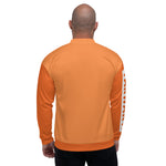 YAKWARY Men Orange Bomber Jacket