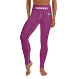 YAKWARY Pink Yoga Leggings With Pocket