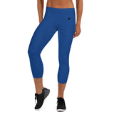 YAKWARY Women Blue Capri Leggings