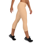 YAKWARY Women Brown Capri Leggings