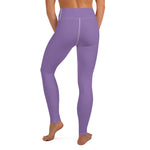 YAKWARY Purple Yoga Leggings Without Pocket