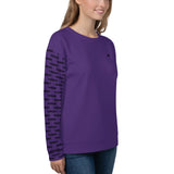 YAKWARY Women Purple Special Sweatshirt