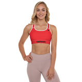 YAKWARY Women Red Padded Sports Bra