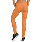 YAKWARY Women Orange Leggings