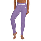 YAKWARY Purple Yoga Leggings Without Pocket