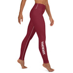 YAKWARY Red Yoga Leggings Without Pocket