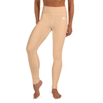 YAKWARY Brown Yoga Leggings With Pocket