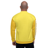 YAKWARY Men Yellow Bomber Jacket