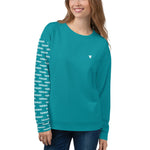 YAKWARY Women Turquoise Special Sweatshirt