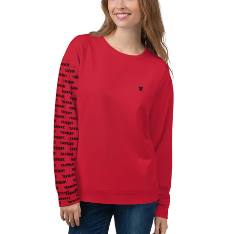 YAKWARY Women Red Special Sweatshirt