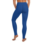 YAKWARY Blue Yoga Leggings Without Pocket