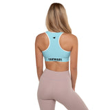 YAKWARY Women Blue Padded Sports Bra