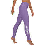 YAKWARY Purple Yoga Leggings With Pocket