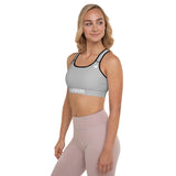 YAKWARY Women Gray Padded Sports Bra