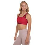 YAKWARY Women Red Padded Sports Bra