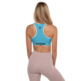 YAKWARY Women Blue Padded Sports Bra