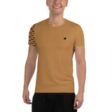 YAKWARY Men Brown Sports T-shirt