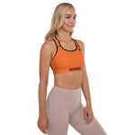 YAKWARY Women Orange Padded Sports Bra