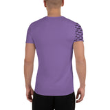 YAKWARY Men Purple Sports T-shirt