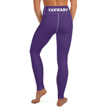 YAKWARY Purple Yoga Leggings With Pocket