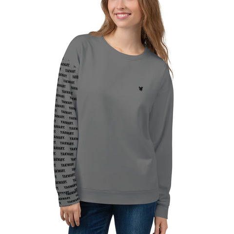 YAKWARY Women Gray Special Sweatshirt