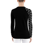 YAKWARY Women Black Special Rash Guard