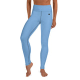 YAKWARY Blue Yoga Leggings With Pocket