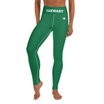 YAKWARY Green Yoga Leggings With Pocket