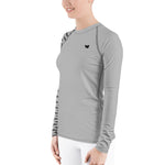 YAKWARY Women Gray Special Rash Guard