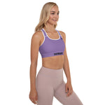 YAKWARY Women Purple Padded Sports Bra