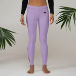 YAKWARY Women Purple Leggings