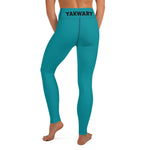 YAKWARY Turquoise Yoga Leggings With Pocket