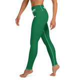 YAKWARY Green Yoga Leggings With Pocket