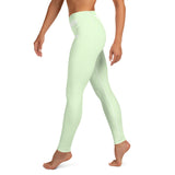 YAKWARY Green Yoga Leggings Without Pocket