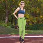 YAKWARY Green Yoga Leggings Without Pocket