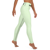 YAKWARY Green Yoga Leggings With Pocket