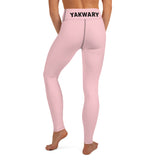 YAKWARY Pink Yoga Leggings Without Pocket